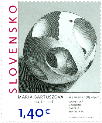 Známka: Mária Bartuszová (1936 – 1996)